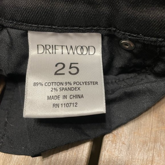 Anthropologie Driftwood Jackie Black Wash Lace Jeans 25 - Picture 3 of 6